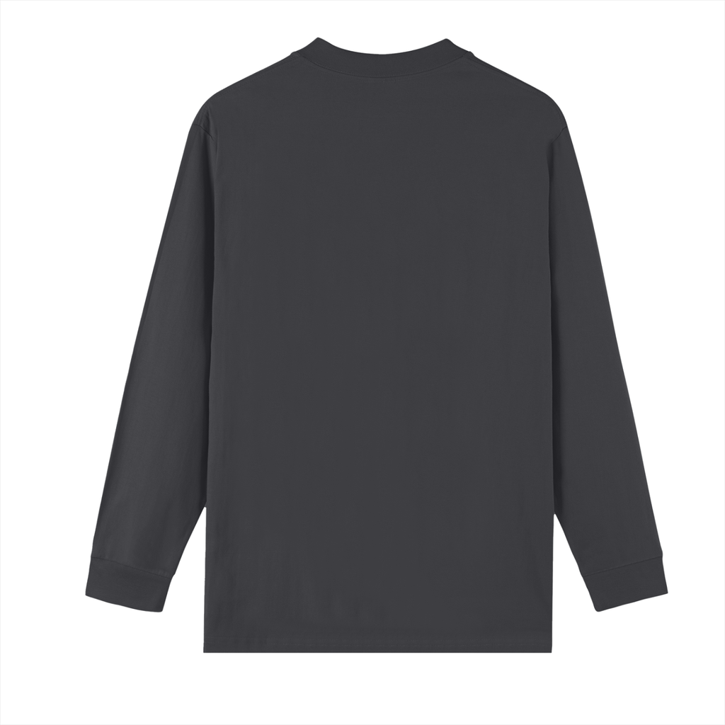 Men's Crew Neck Drop Shoulder Long Sleeve Shirt: Malcolm X Quote