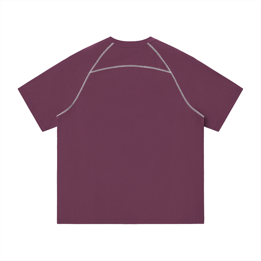 Contrast Stitch Raglan T-Shirt
