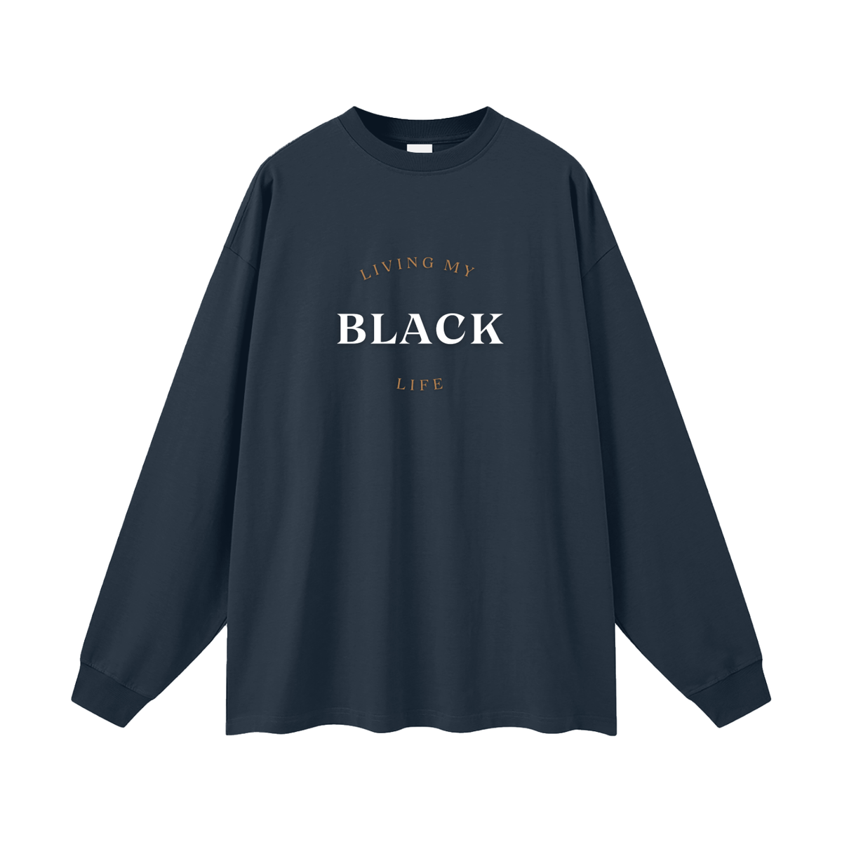 Living My Black Life - Men's Oversized  Long Sleeve T-Shirt