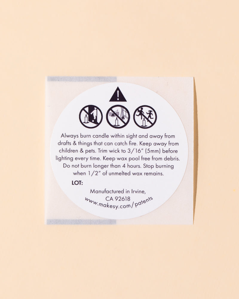 do not add 12oz aura private label candle
