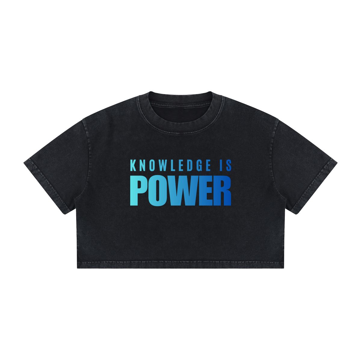 Women's Mineral Wash Cotton Crop T-Shirt