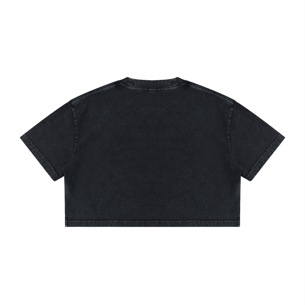 Women's Mineral Wash Cotton Crop T-Shirt: Maternity