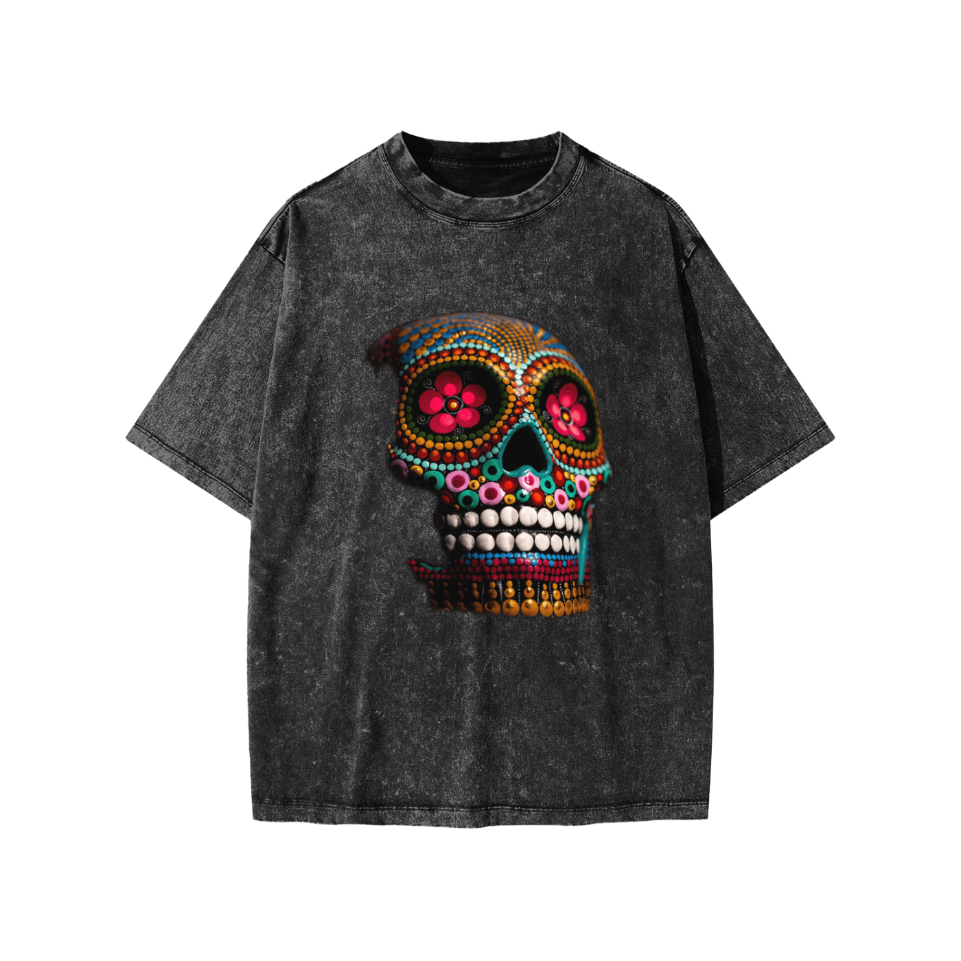 Boys Skull Snow Washed Kids' T-Shirt