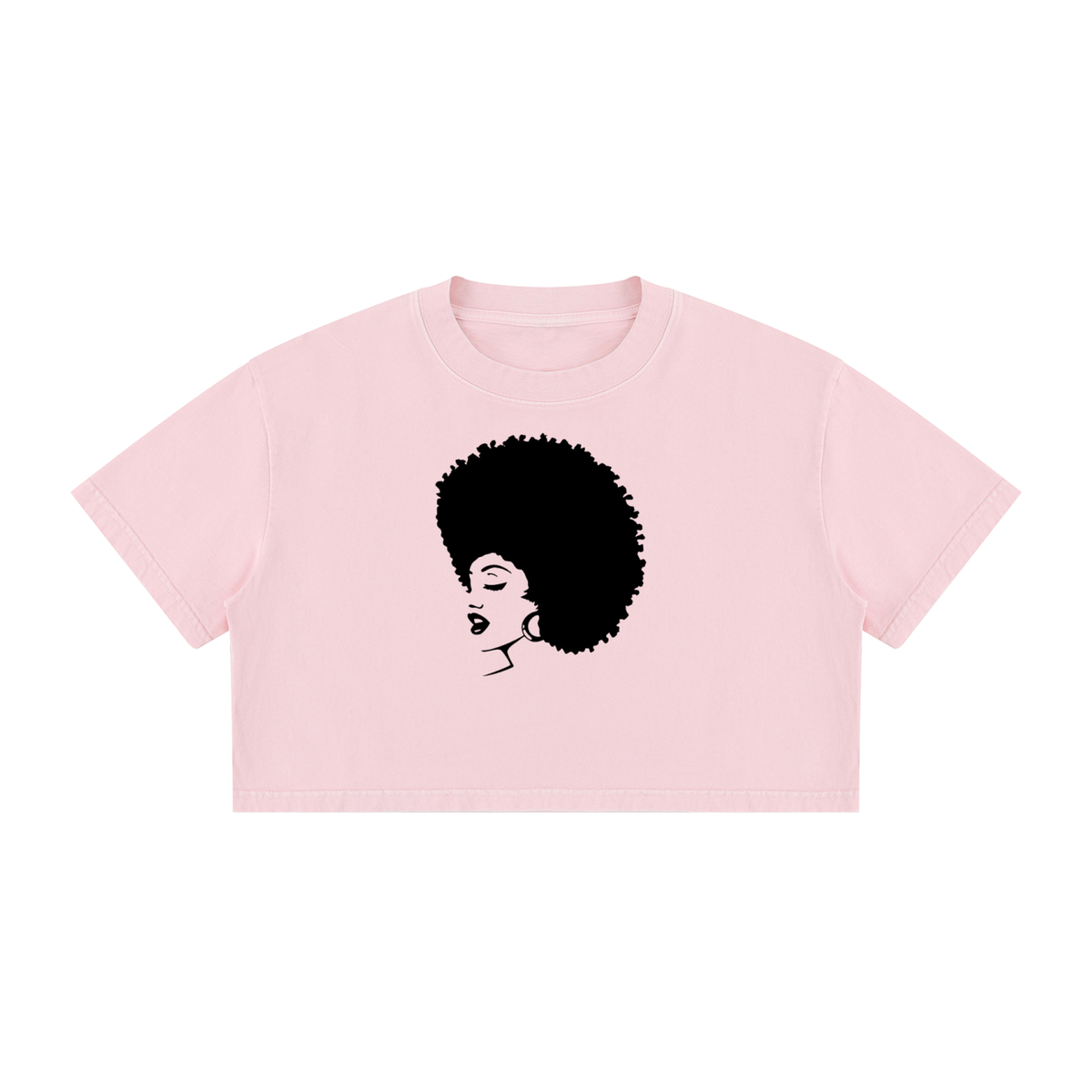 Women's Mineral Wash Cotton Crop T-Shirt