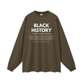 Men's Unisex Long Sleeve T-Shirt: Black History Is Not...