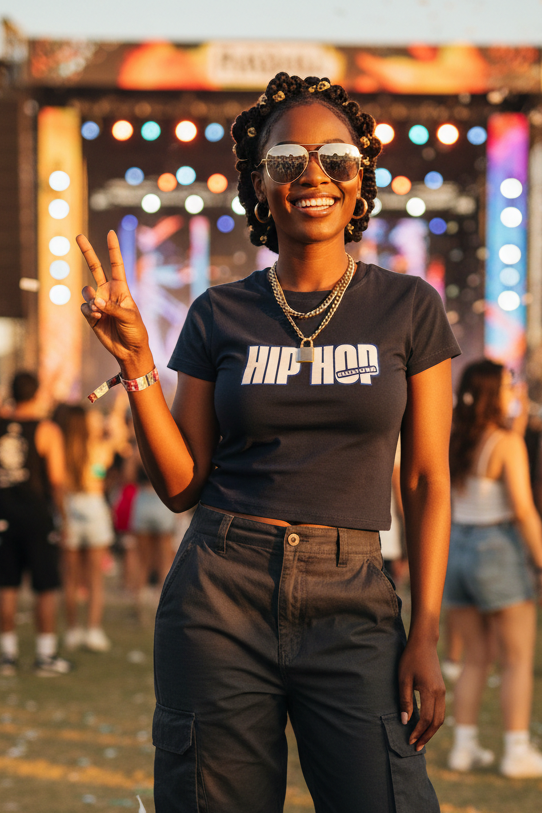 Hip Hop Culture Vintage Wash Slim Fit T-shirt: