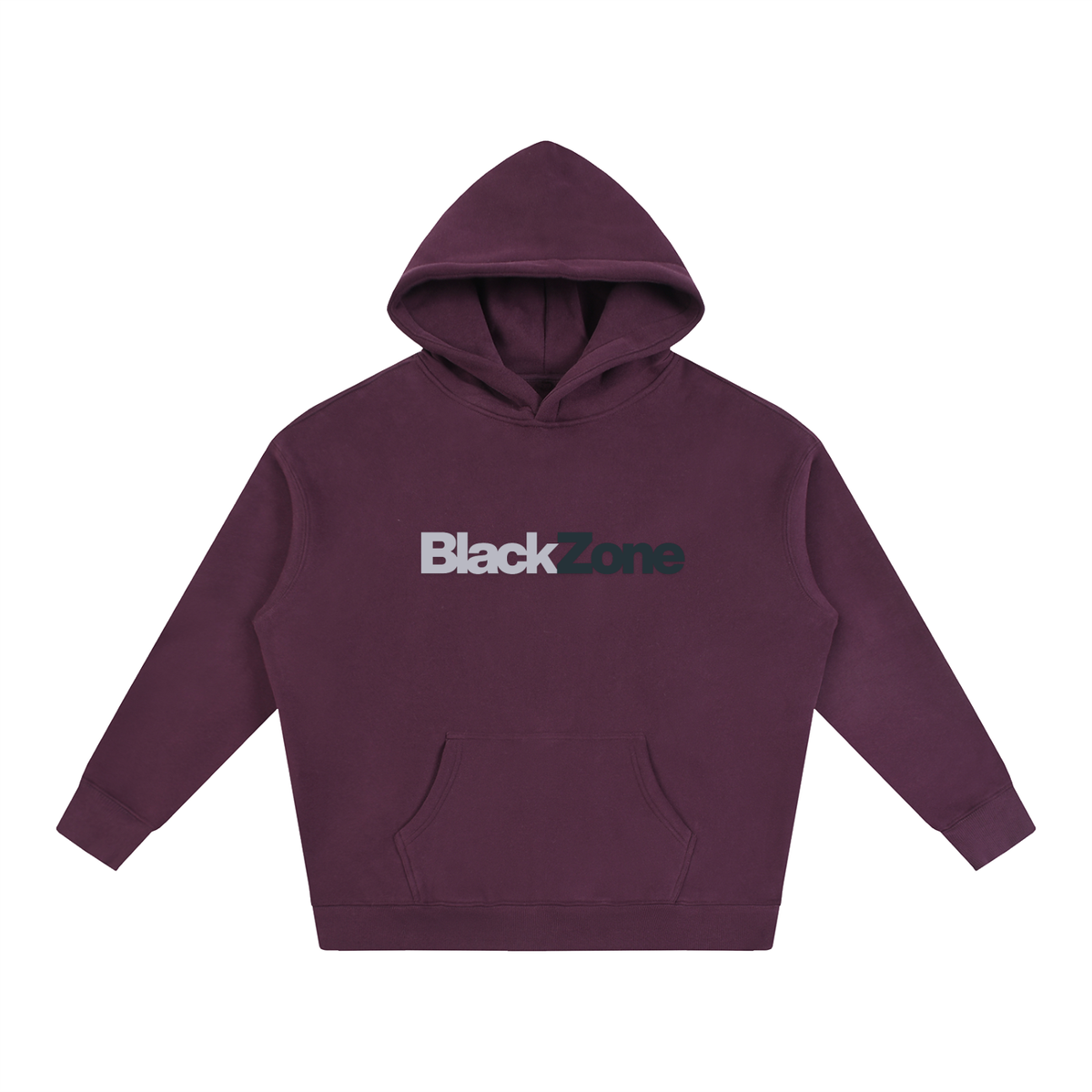 BlackZone Men’s Oversized Fleece Hoodie – 350 GSM Heavyweight Streetwear