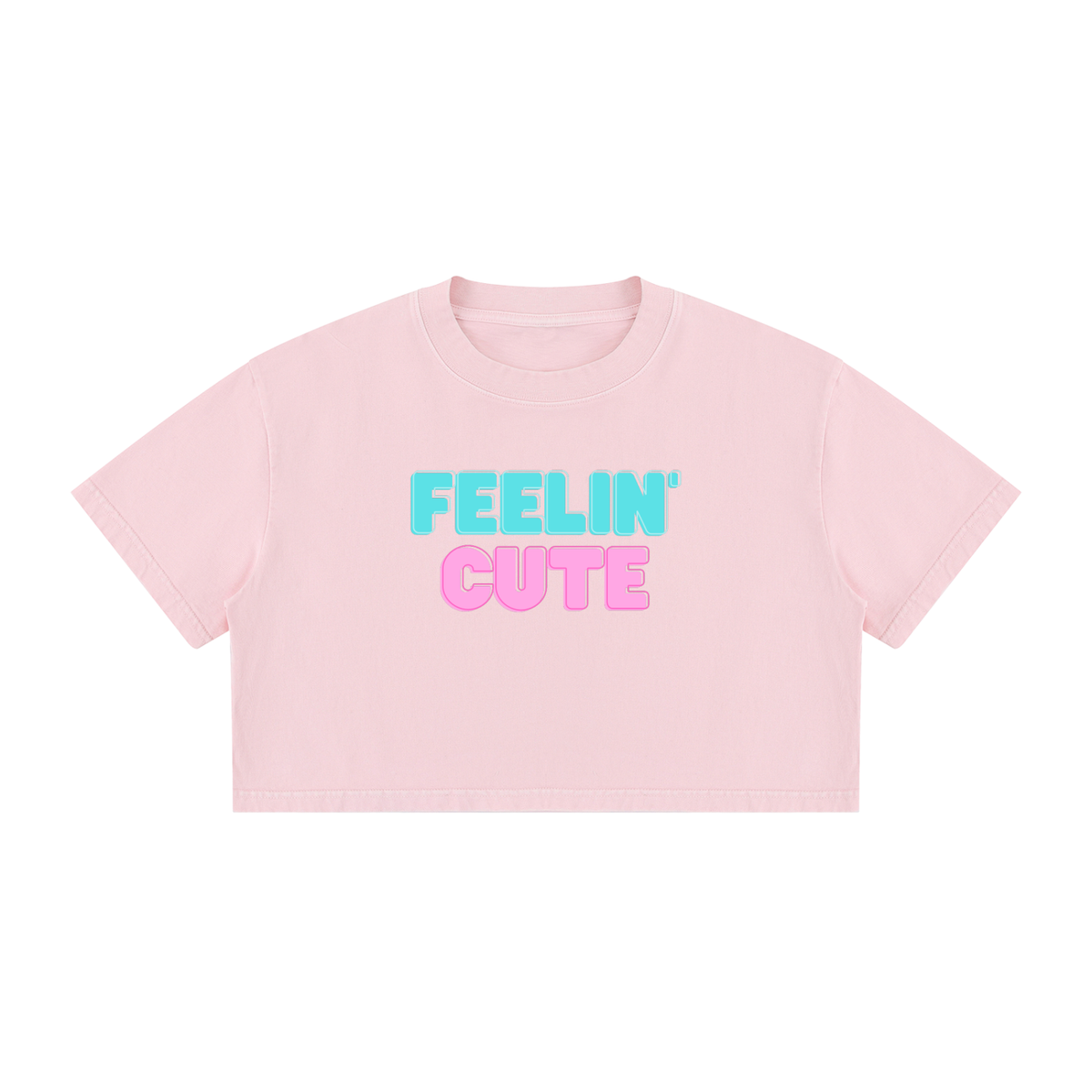 Women's Mineral Wash Cotton Crop T-Shirt