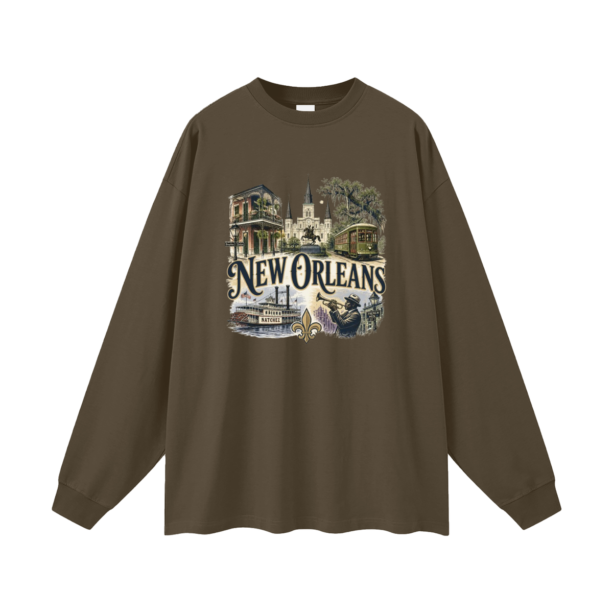 New Orleans - Oversized  Long Sleeve T-Shirt