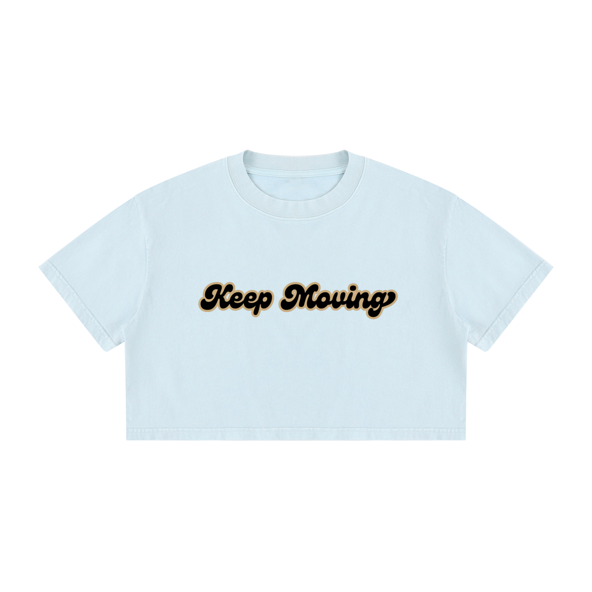Women's Mineral Wash Cotton Crop T-Shirt