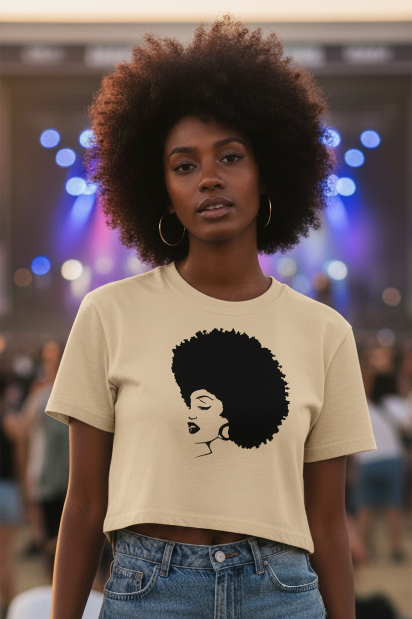 Women's Mineral Wash Cotton Crop T-Shirt