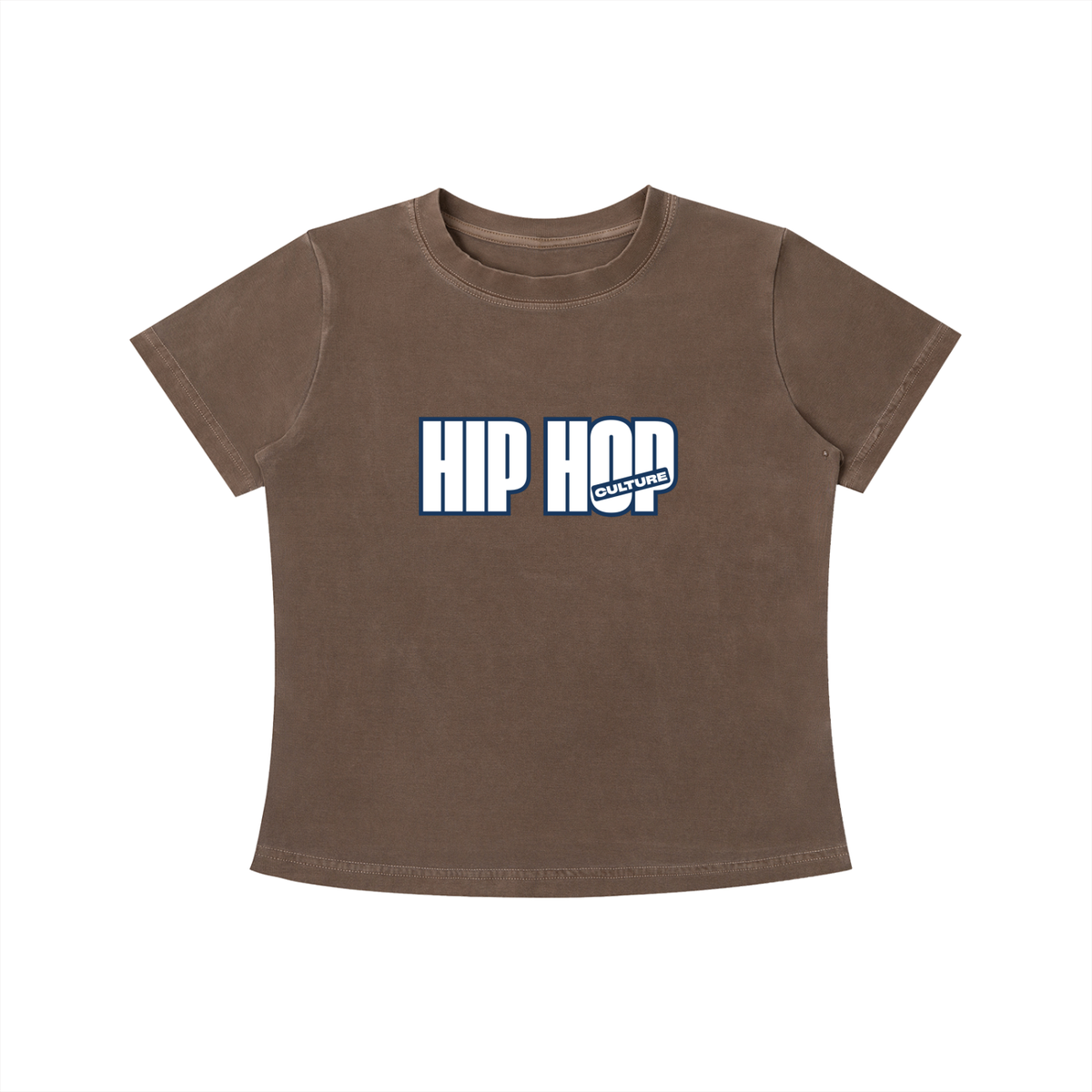 Hip Hop Culture Vintage Wash Slim Fit T-shirt: