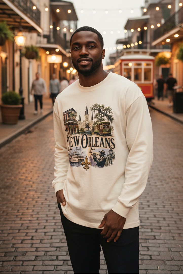 New Orleans - Oversized  Long Sleeve T-Shirt