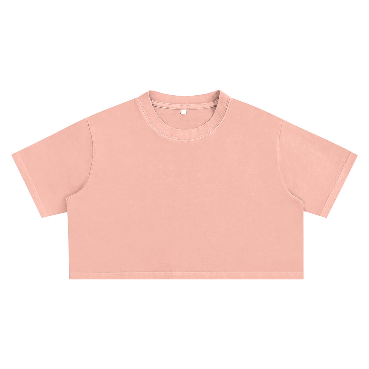 Slight Stretch Snow Washed Crop Top