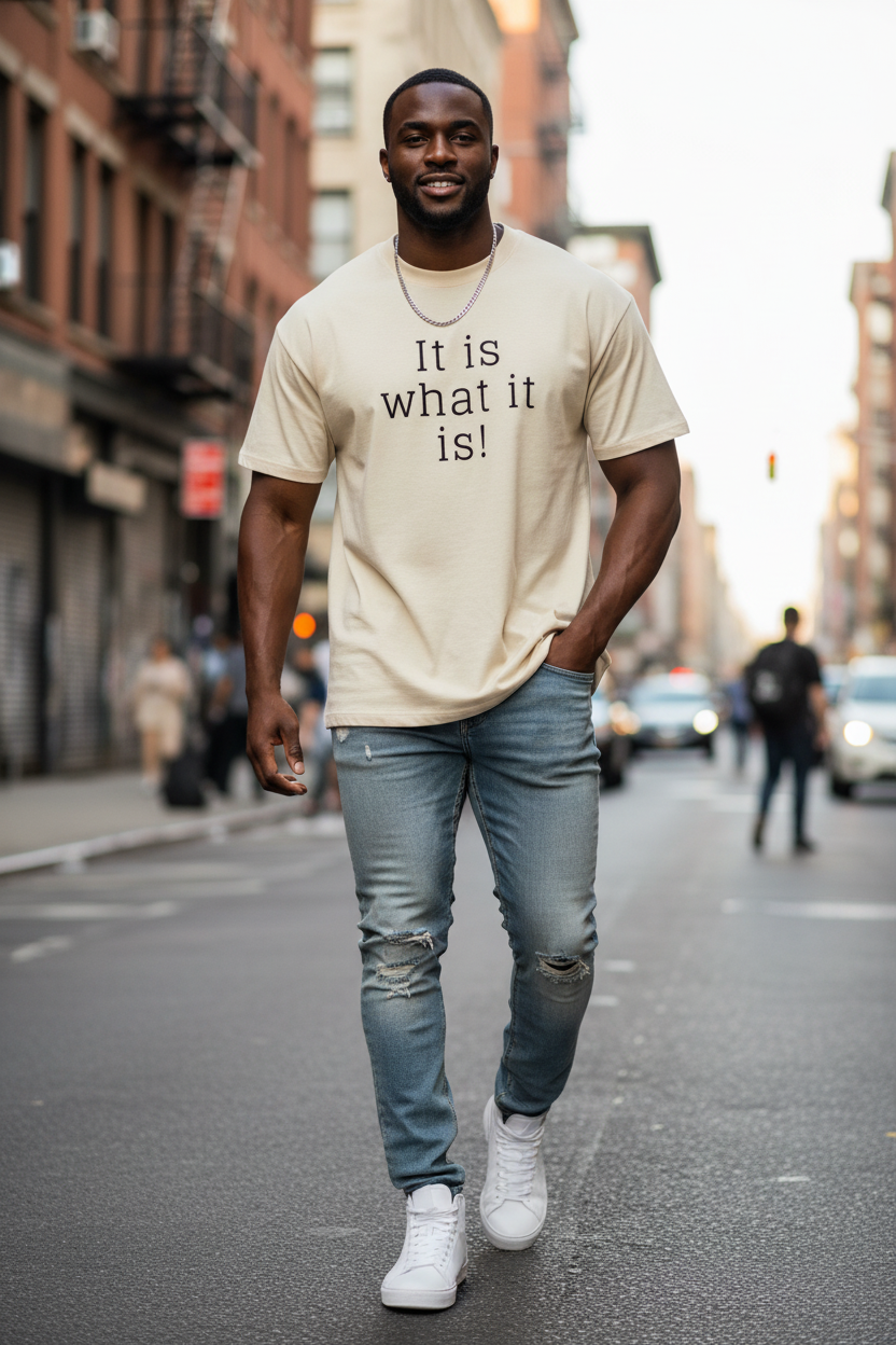 Men's Oversized T-Shirt: It Is What It Is