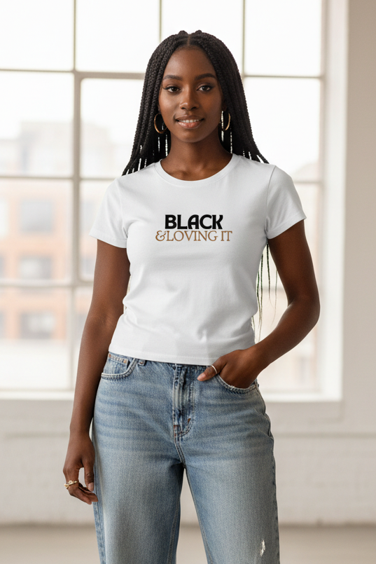 Black & Loving It - Slim Fit T-shirt