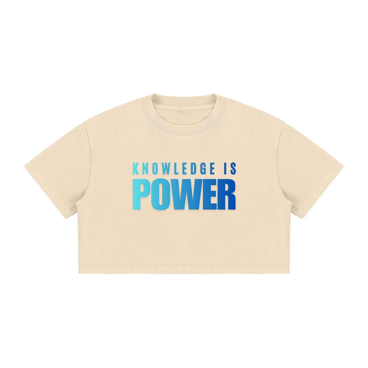 Women's Mineral Wash Cotton Crop T-Shirt