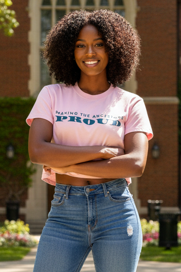 Women's Mineral Wash Cotton Crop T-Shirt: Making The Ancestors Proud