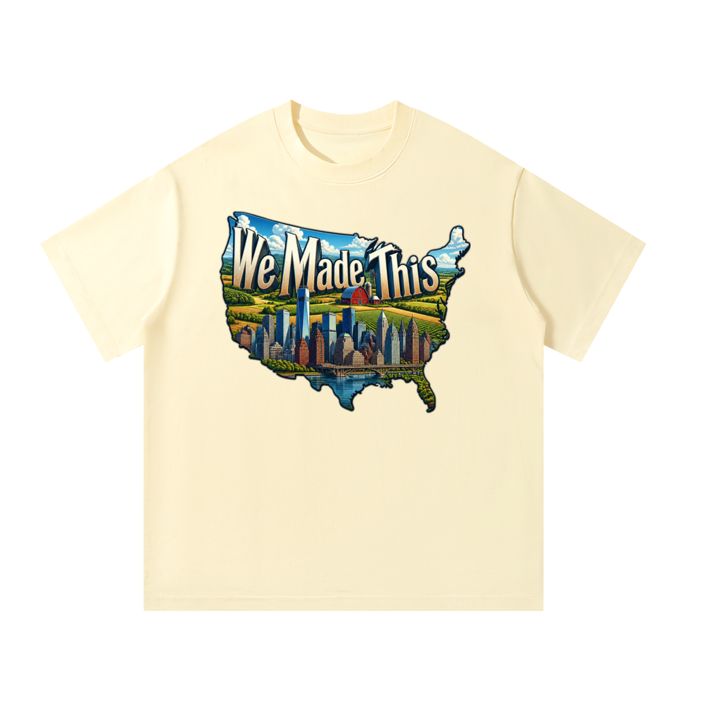 Mens Oversized T-Shirt: We Made This Country