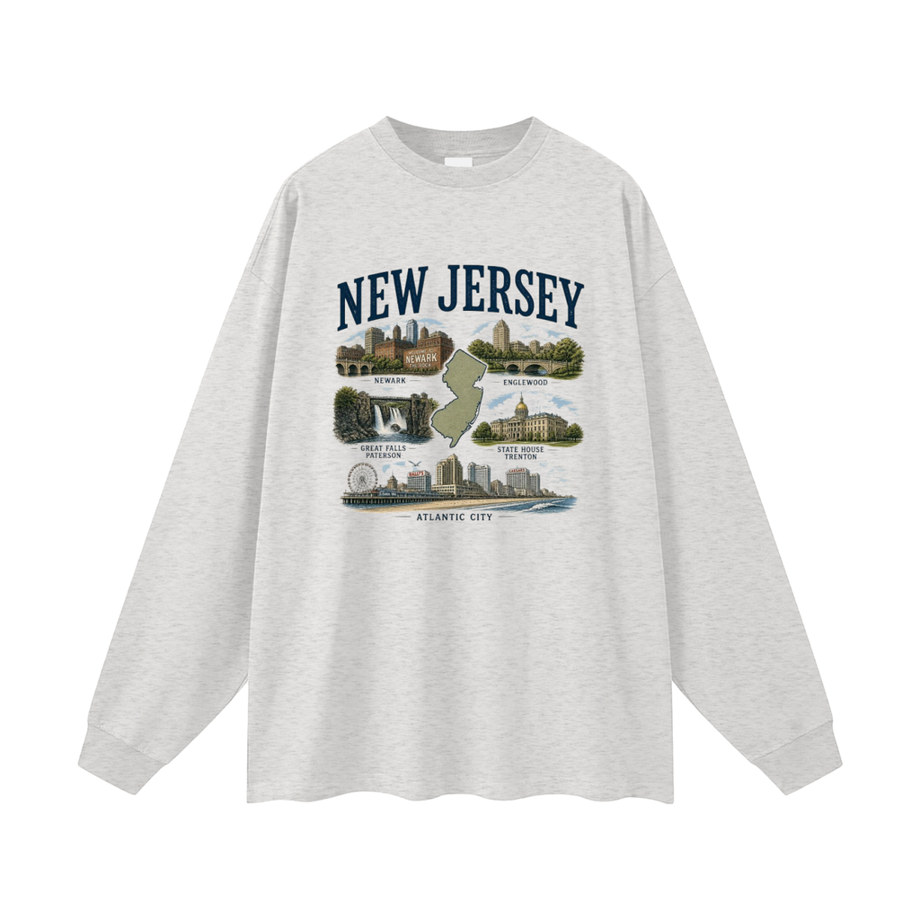 New Jersey - Oversized Long Sleeve T-Shirt