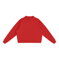Women's Essential Fleece Mock-Neck Crew Sweatshirt