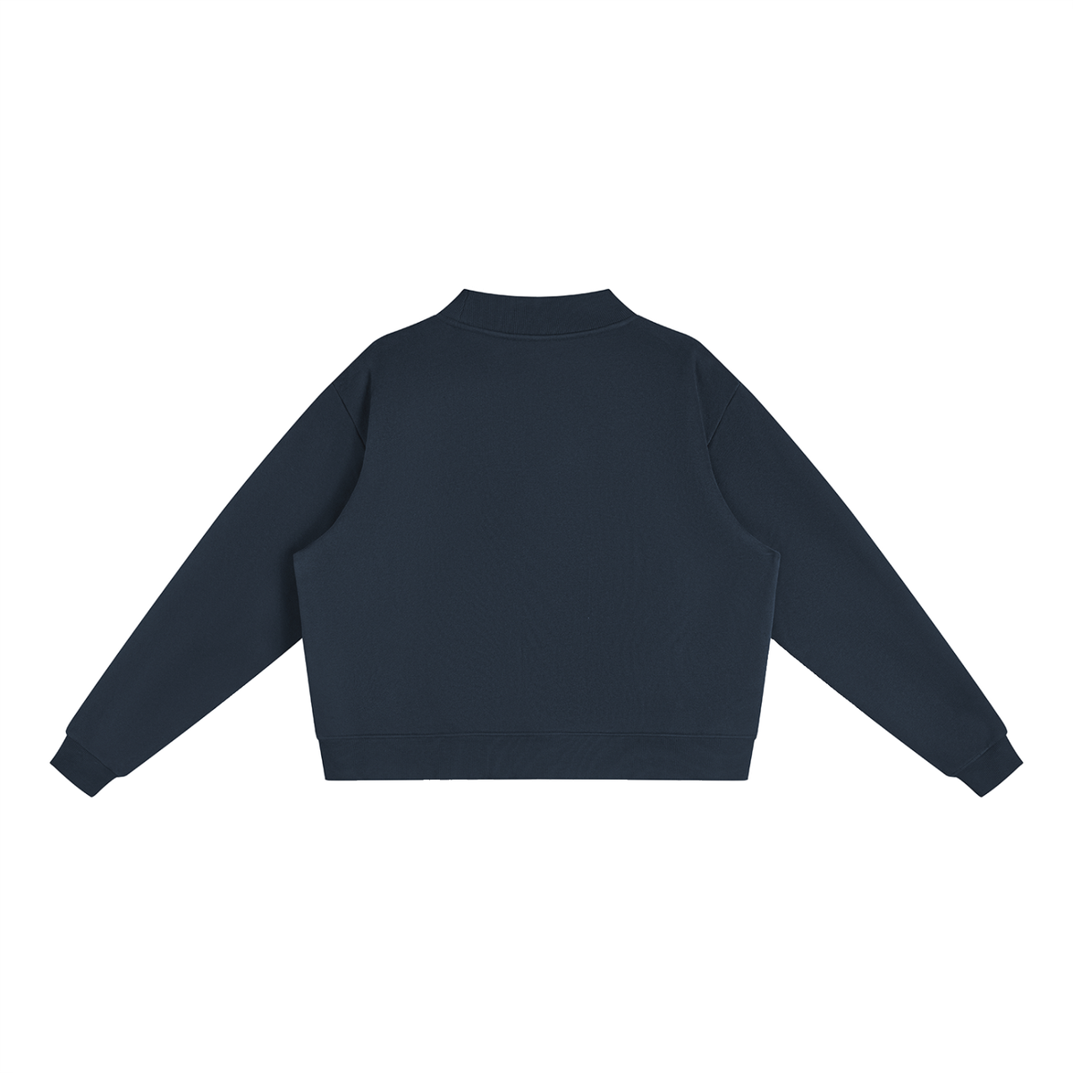 Women's Essential Fleece Mock-Neck Crew Sweatshirt