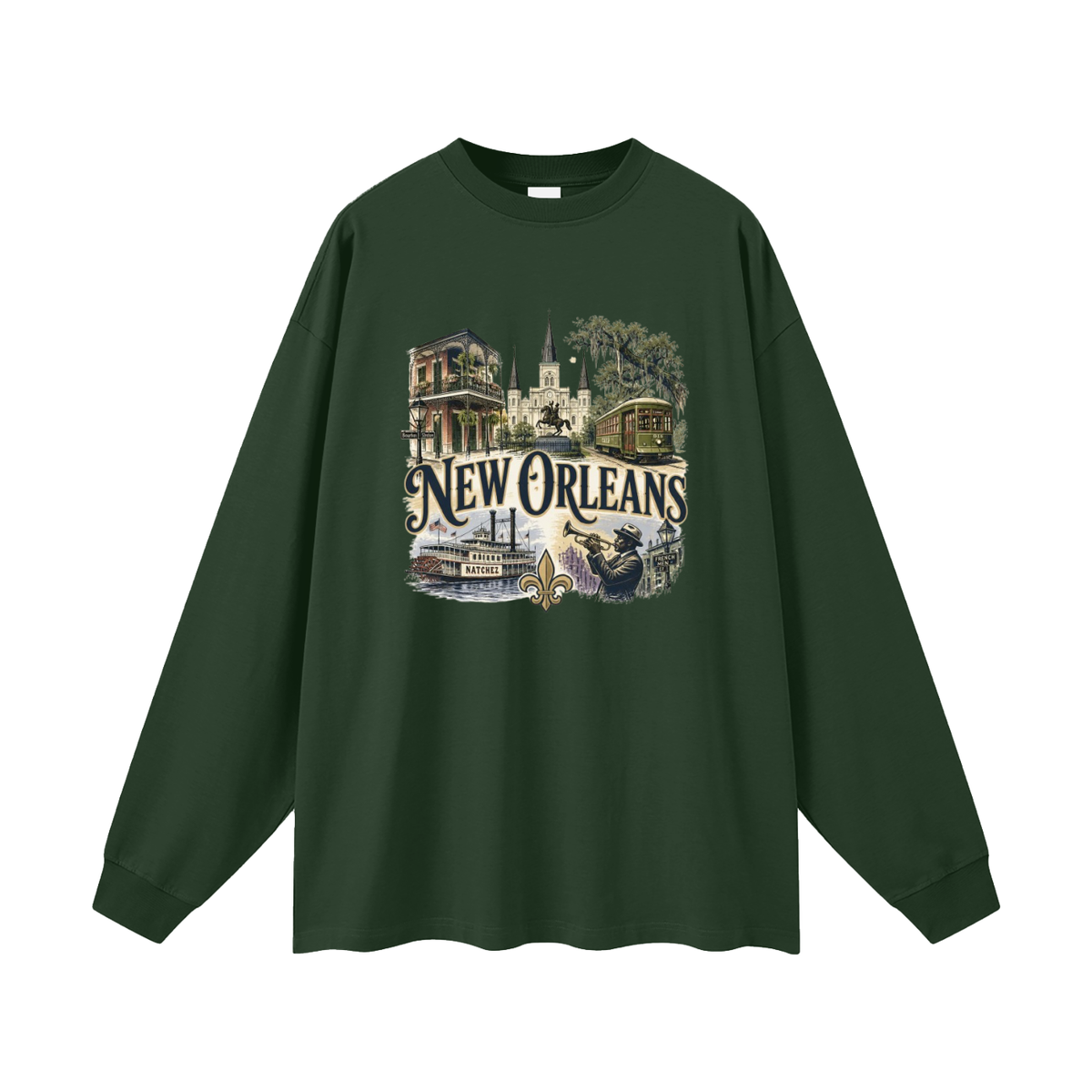 New Orleans - Oversized  Long Sleeve T-Shirt