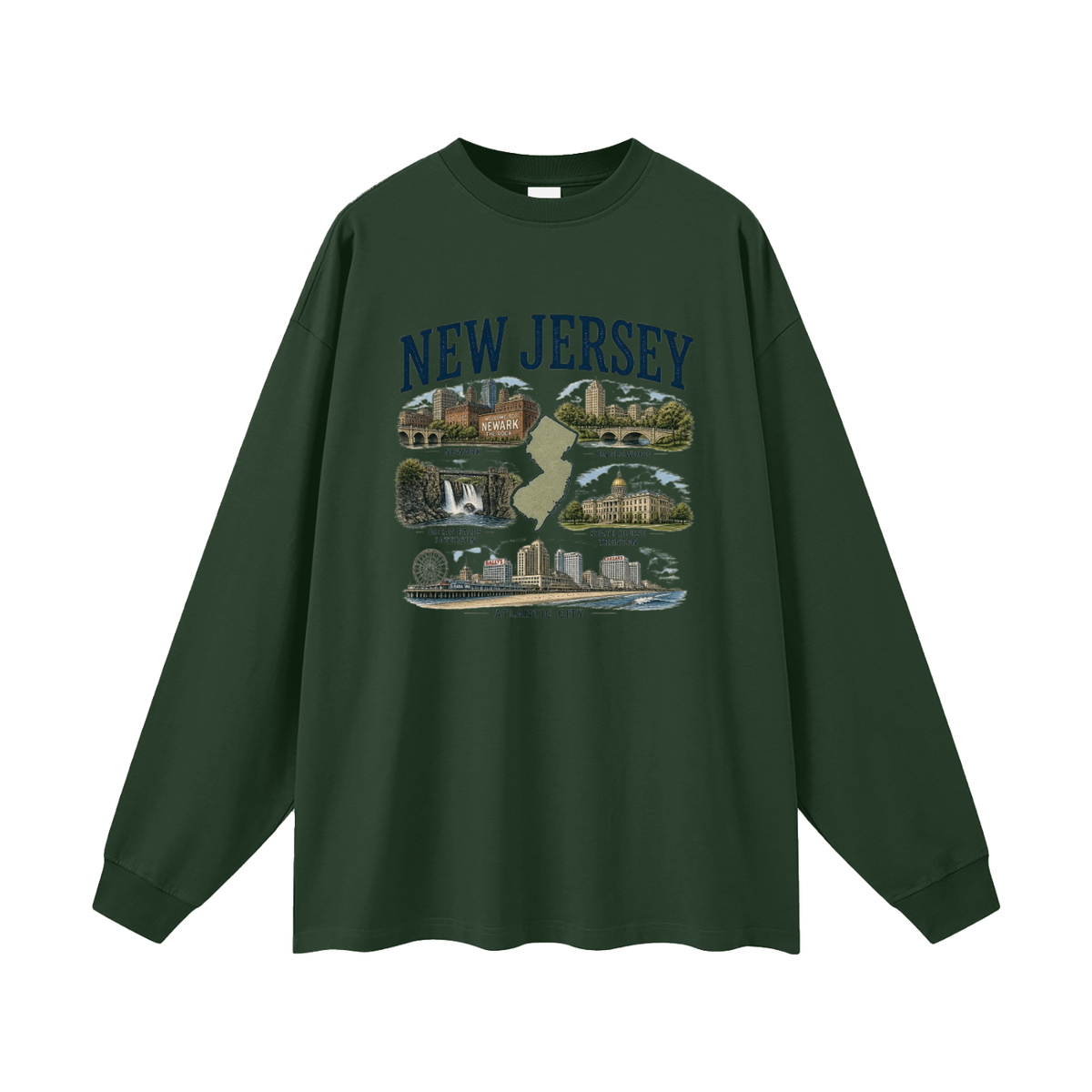New Jersey - Oversized Long Sleeve T-Shirt