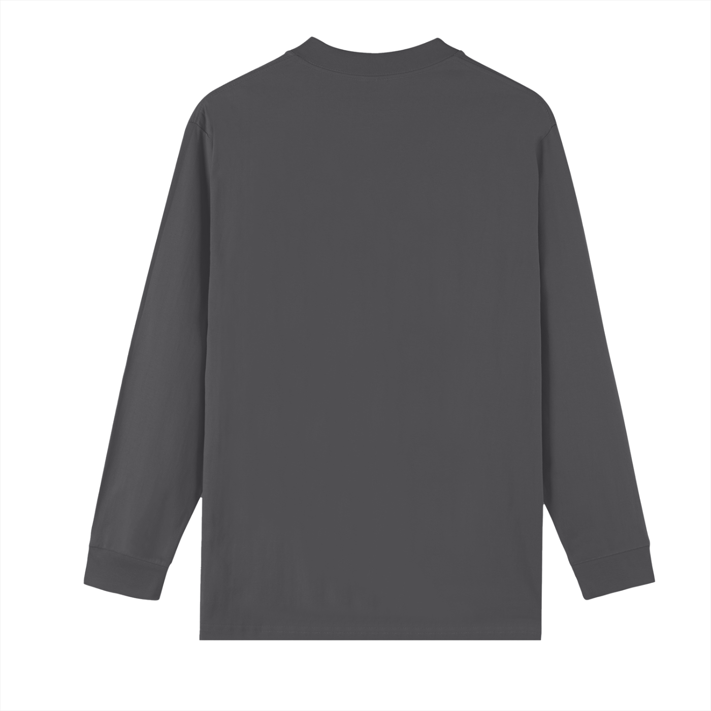 mens Crew Neck Drop Shoulder Long Sleeve Shirt