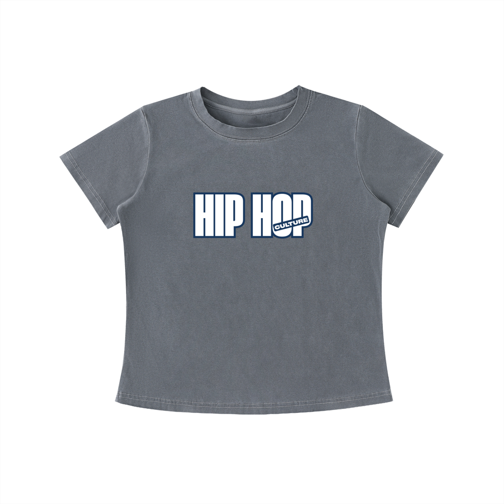 Hip Hop Culture Vintage Wash Slim Fit T-shirt: