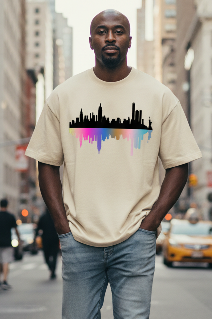 Men's Oversized T-Shirt: NYC Reflections