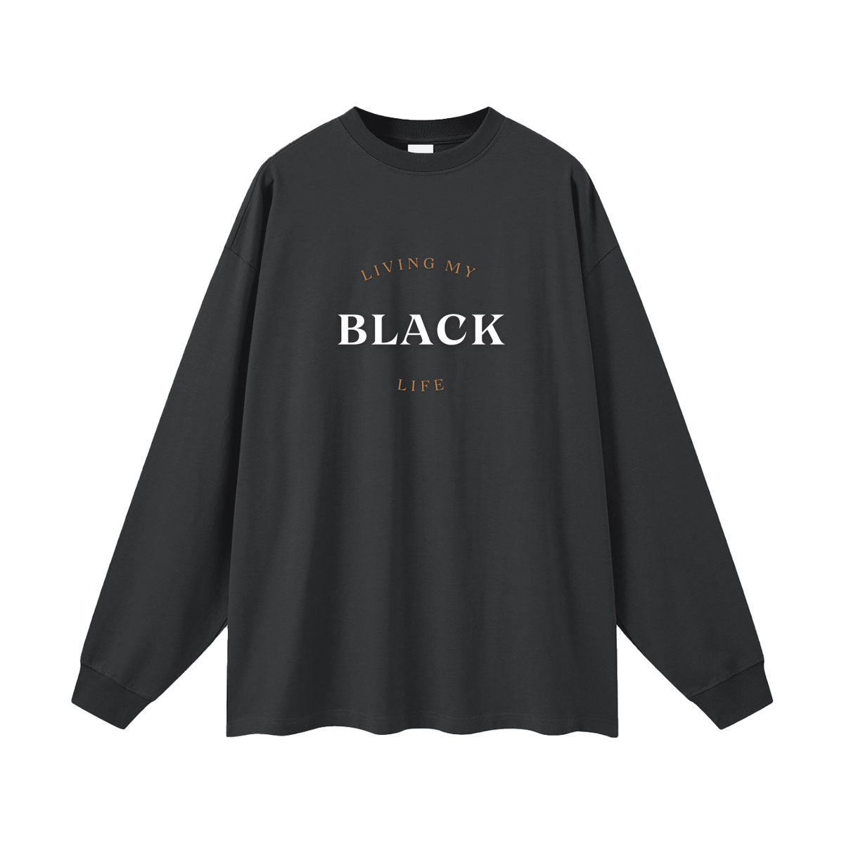 Living My Black Life - Men's Oversized  Long Sleeve T-Shirt