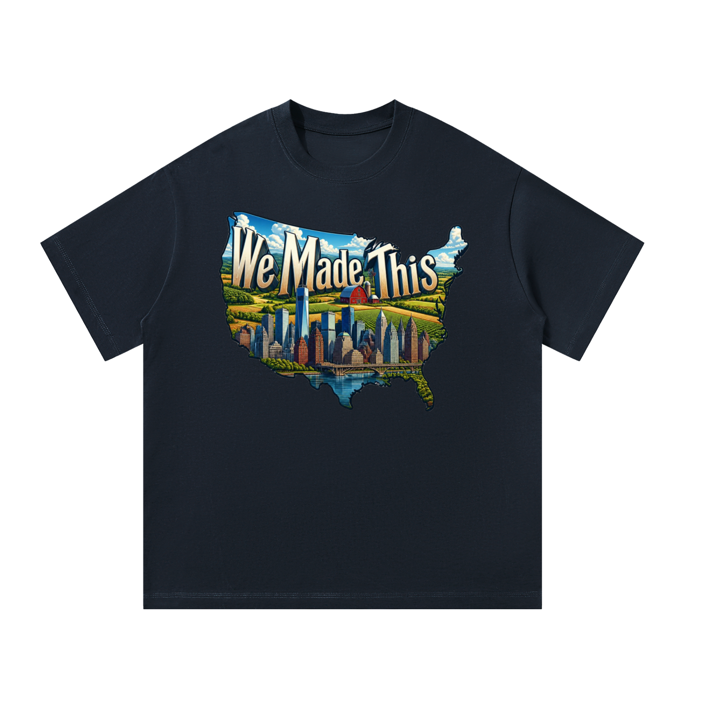 Mens Oversized T-Shirt: We Made This Country