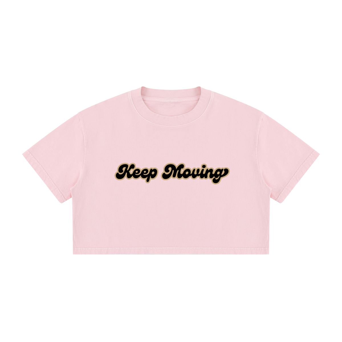 Women's Mineral Wash Cotton Crop T-Shirt