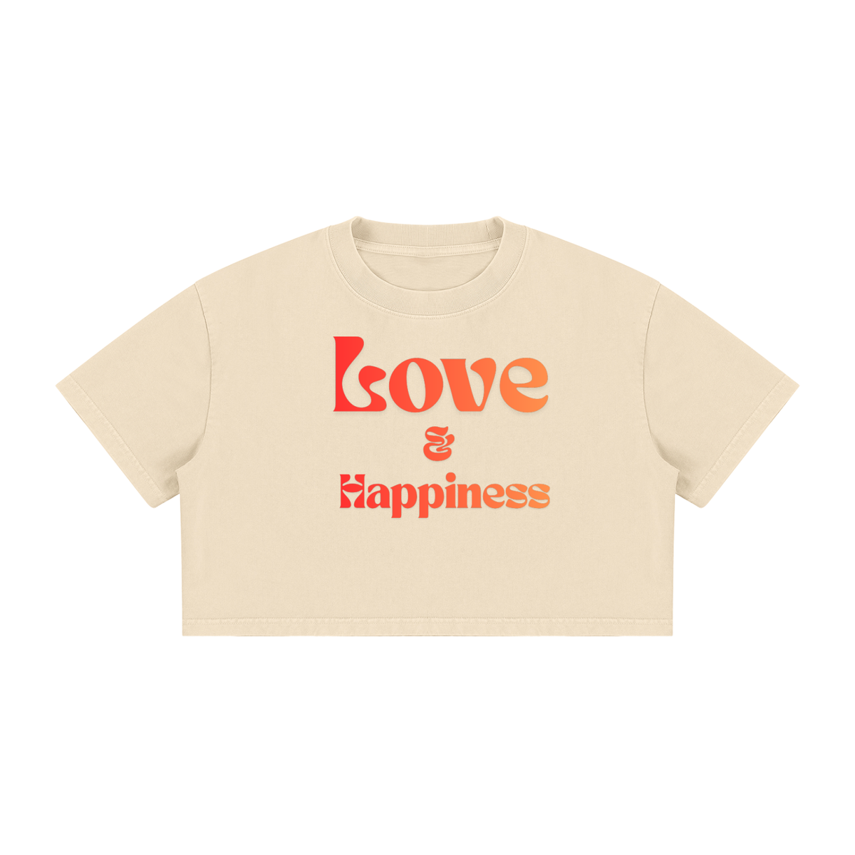 Women's Mineral Wash Cotton Crop T-Shirt