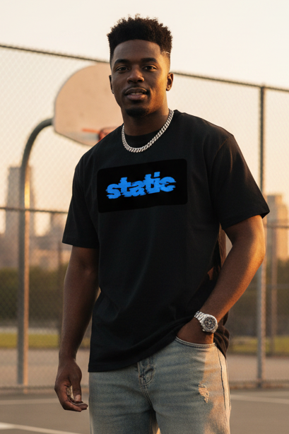 men's Oversized T-Shirt: Static