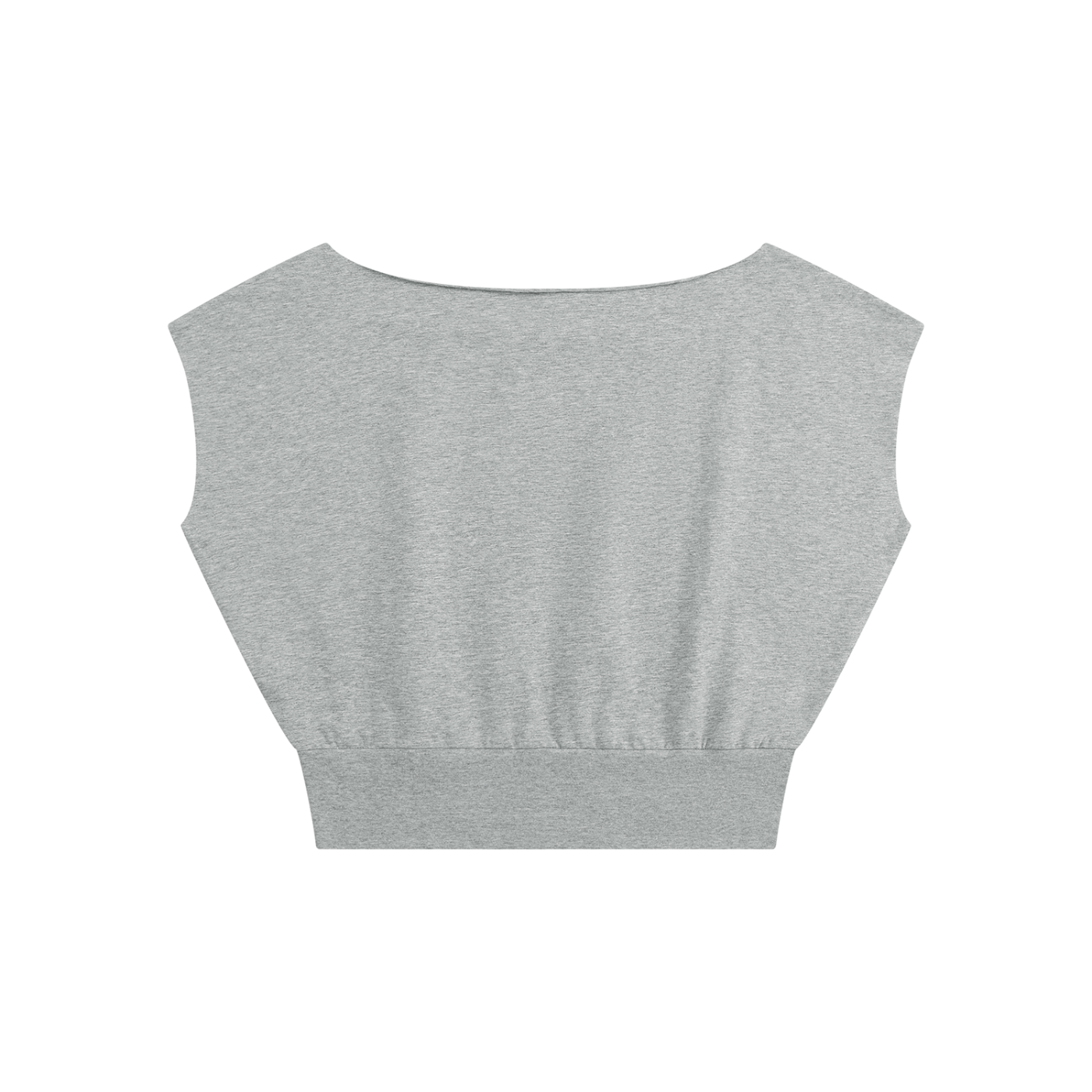 Women’s Boatneck Raw Edge Crop T-Shirt