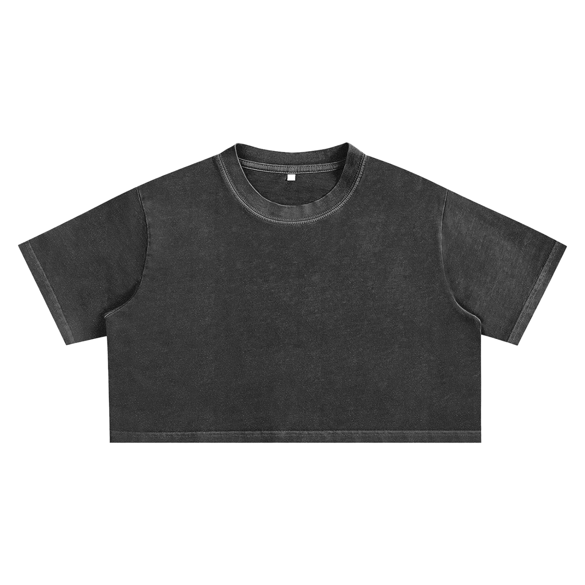 Slight Stretch Snow Washed Crop Top