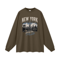 New York - Men's Oversized  Long Sleeve T-Shirt
