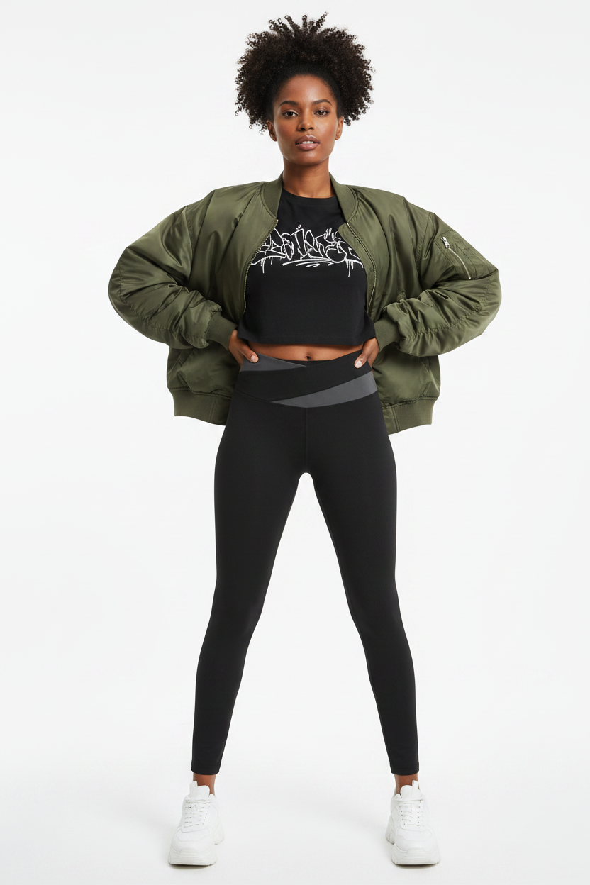 Women's Color Block Yoga Leggings