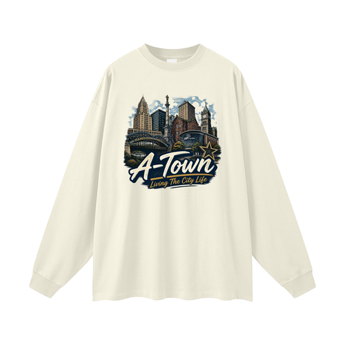 A-Town/Allentown Men's Oversized Long Sleeve T-Shirt