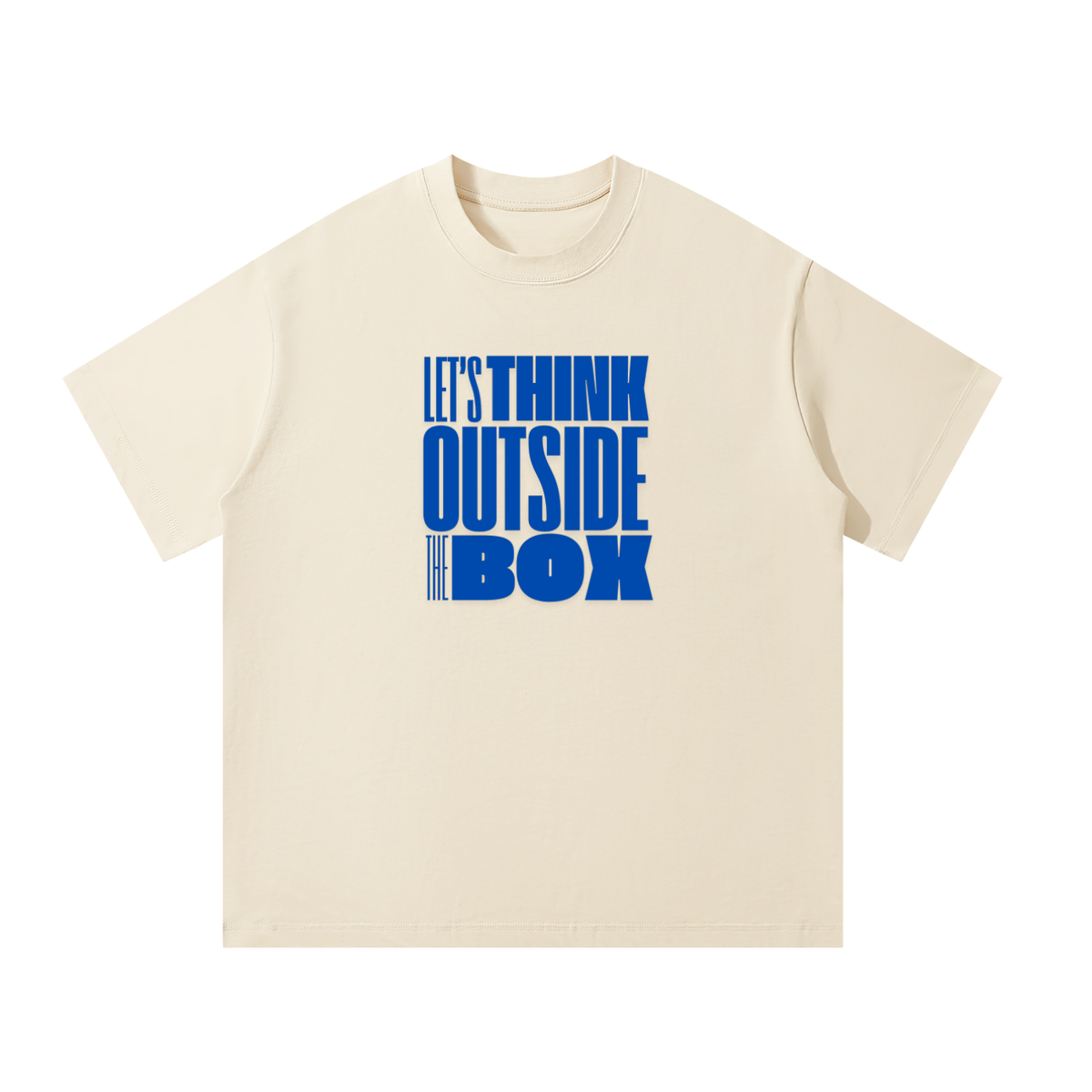 Men's Oversized T-Shirt: Let's Think Outside The Box