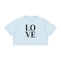Women's Mineral Wash Cotton Crop T-Shirt: Love