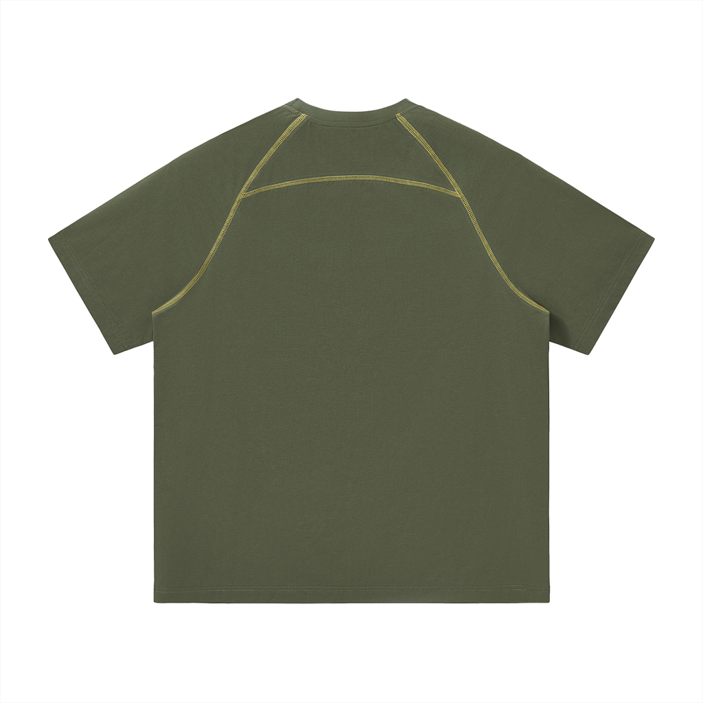 Contrast Stitch Raglan T-Shirt