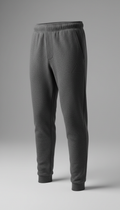 Asphalt Grey Joggers With Logo Accent