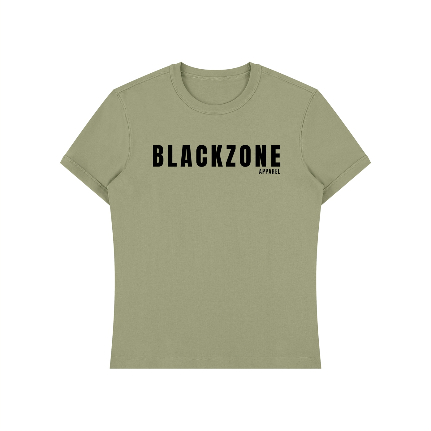 Heavyweight Slim Fit T-Shirt: Black Zone Apparel Branding