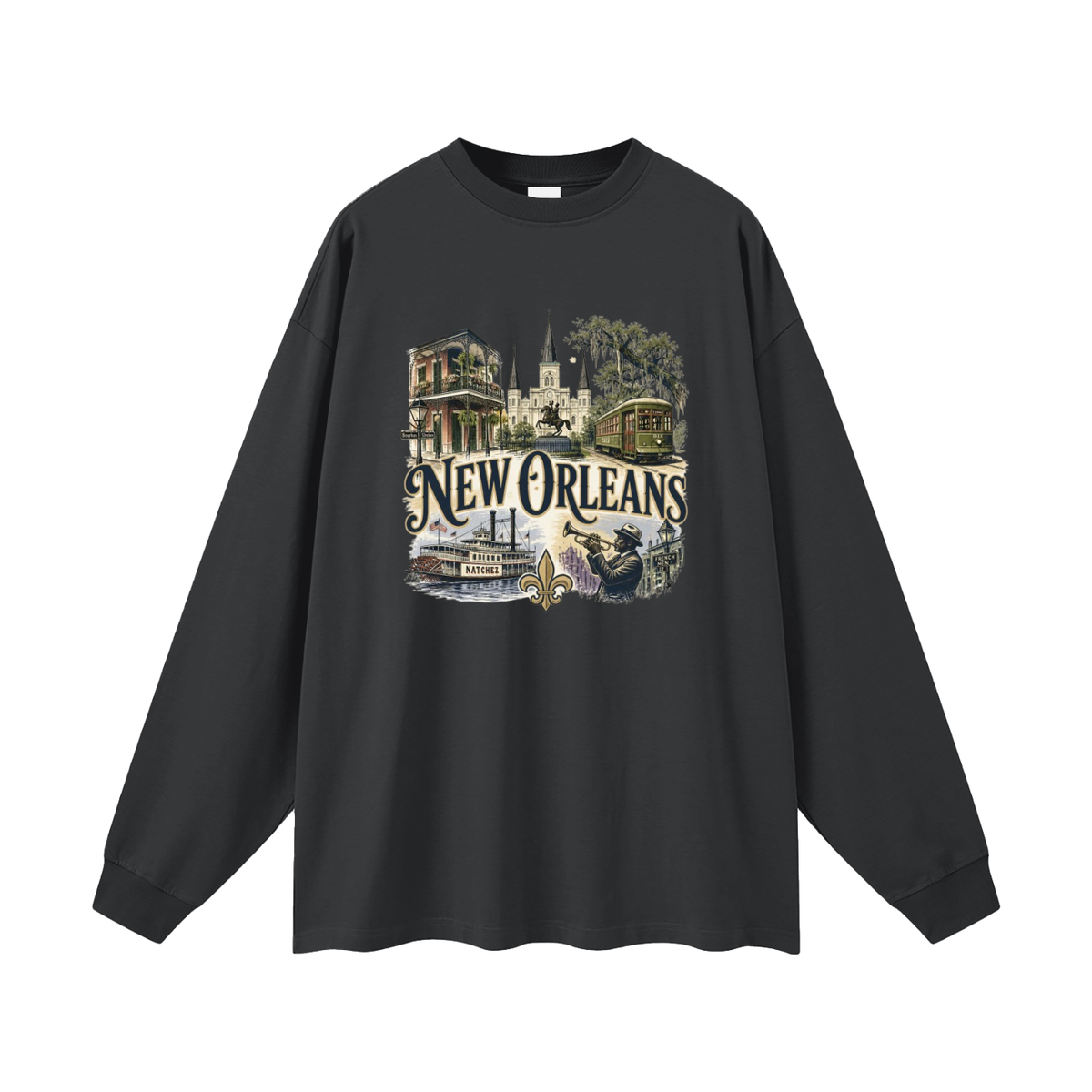New Orleans - Oversized  Long Sleeve T-Shirt