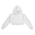 Women’s Cropped Hoodie – 350 GSM Cotton Blend Loose-Fit Streetwear