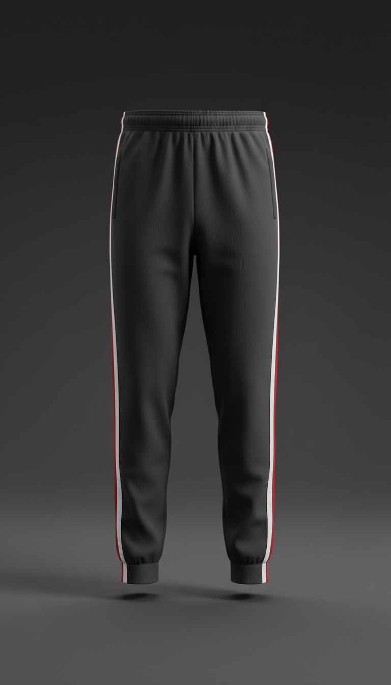 Charcoal Joggers Vertical Side Branding