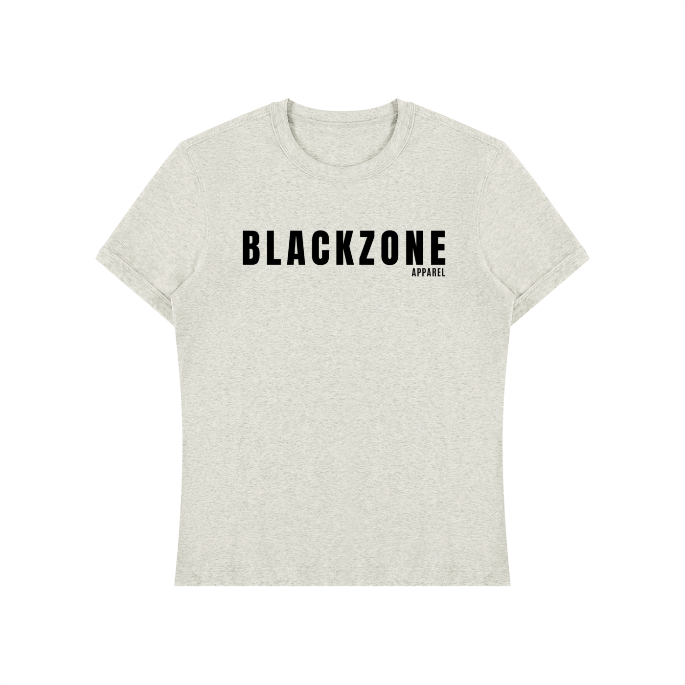 Heavyweight Slim Fit T-Shirt: Black Zone Apparel Branding